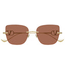 Occhiali da sole Valentino Vg0033 S 002 Oro/Marrone Donna