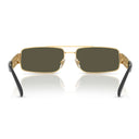 Versace Lunettes de soleil Ve2257 100230 Or/Vert Argent Miroir Unisexe