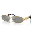 Versace Sunglasses Ve2257 100230 Gold/Green Silver Mirrored Unisex