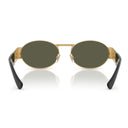 Versace Lunettes de soleil Ve2264 100230 Or/Vert Argent Miroir Unisexe