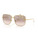 Versace Sunglasses Ve2282 10028 Z Gold/Light Brown Women