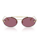 Okulary przeciwsłoneczne Versace Ve2295 12521 A bladozłote/fioletowe damskie
