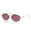 Okulary przeciwsłoneczne Versace Ve2295 12521 A bladozłote/fioletowe damskie