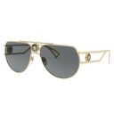 Versace Sunglasses Ve2225 100287 Gold/Grey Unisex