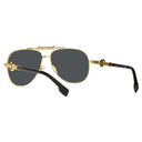 Versace Sunglasses Ve2236 100287 Gold/Dark Gray Unisex