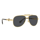 Versace Sunglasses Ve2236 100287 Gold/Dark Gray Unisex