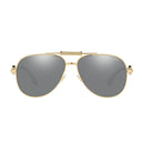 Versace Sunglasses Ve2236 1002 Z3 Gold/Grey Mirror Unisex Polarized