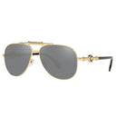 Versace Sunglasses Ve2236 1002 Z3 Gold/Grey Mirror Unisex Polarized