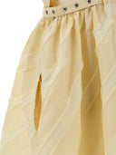 Ganni 'Off White Stripe Strap' Dress