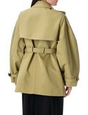 Ganni Coats Beige