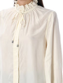 Ganni T恤和Polos White