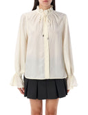 Ganni T恤和Polos White