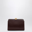 La fila Amazon Burgundy in pelle clutch clutch borse