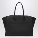 Bolsa de Tote Marlo de cuero negro de la fila