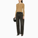 Notre cardigan en coton côtelé de couleur sable de sable