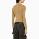 Notre cardigan en coton côtelé de couleur sable de sable