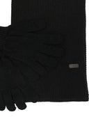 Barbour Wool Blend Scarf And Gloves