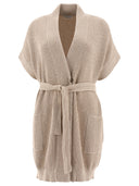 Brunello Cucinelli "Diamante" Ribbed Cardigan
