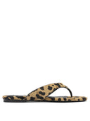 Alaïa Pony Skin Flip Flops
