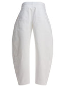 Alaïa ronde jeans met lage taille