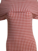 Alaïa Vichy Knit Dress