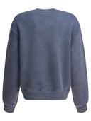 Alexander Wang Essential Terry Crew Sweatshirt W/ Puff Paint Logo