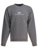 Sudadera Balenciaga De Algodón Con Cuello Redondo