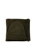 Barbour 'Carlton Fleck'-set met muts en sjaal