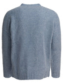 Beams Plus "Shaggy Bernard" trui met ronde hals