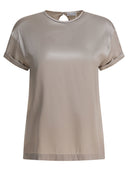 Brunello Cucinelli Silk Crewneck T Shirt
