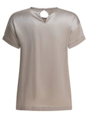 Brunello Cucinelli Silk Crewneck T Shirt