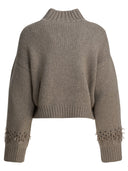 Brunello Cucinelli Embellished Cashmere Crewneck Sweater
