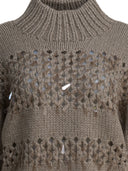 Brunello Cucinelli Embellished Cashmere Crewneck Sweater