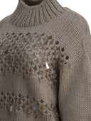 Brunello Cucinelli Embellished Cashmere Crewneck Sweater