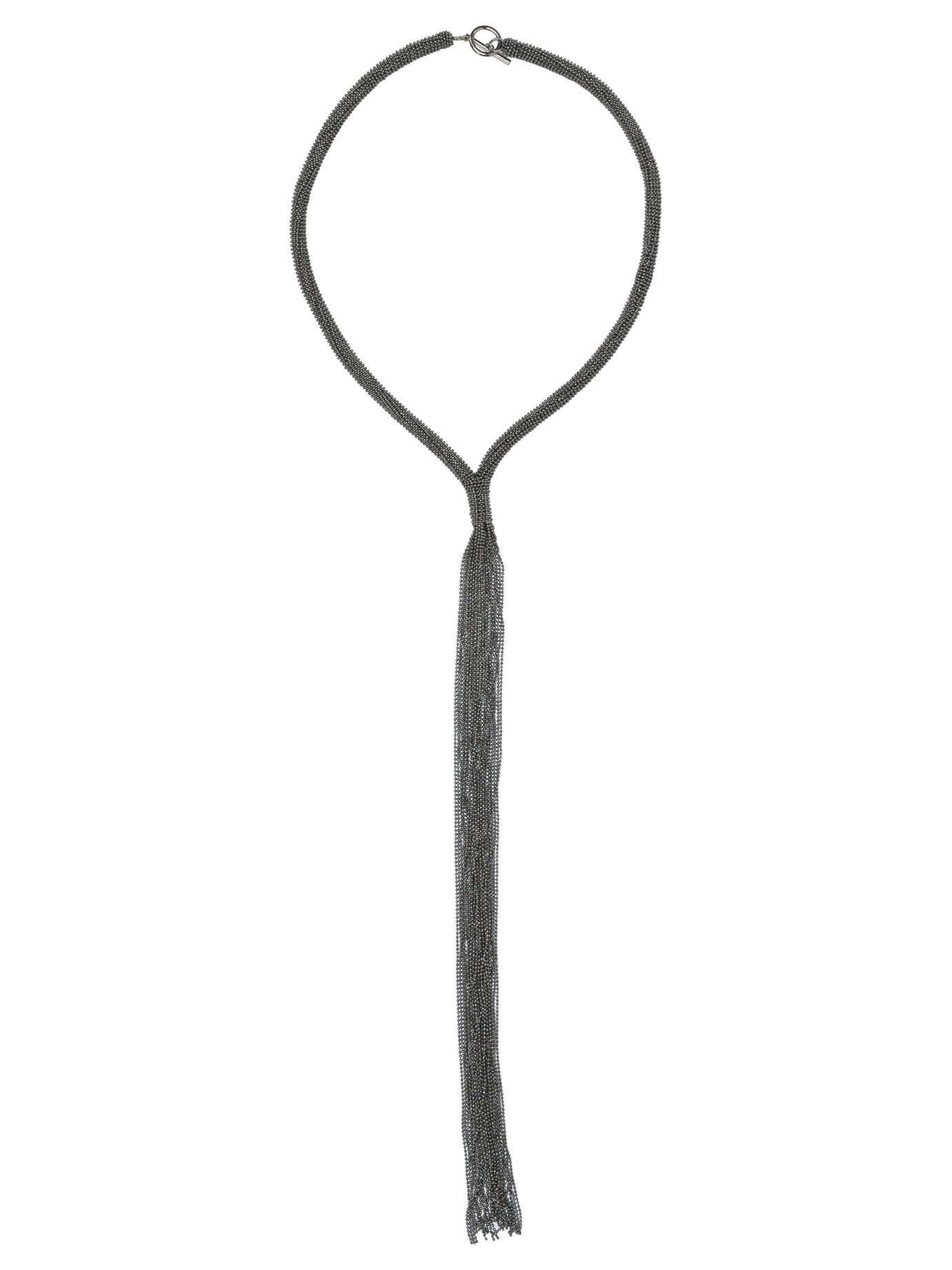 Brunello Cucinelli "Tie" Necklace In Brass