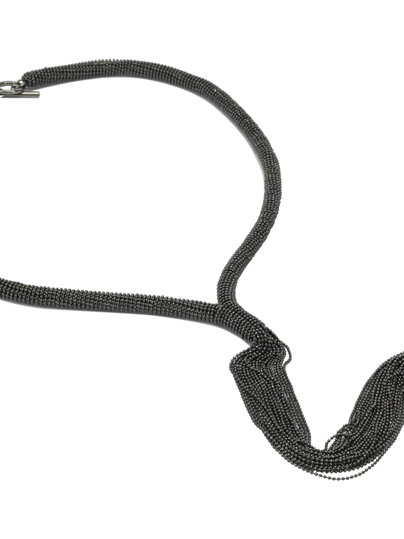 Brunello Cucinelli "Tie" Necklace In Brass