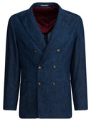 Brunello Cucinelli blazer met dubbele rij knopen