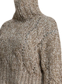 Brunello Cucinelli "Dazzling Chiné" Wool Zipper Sweater