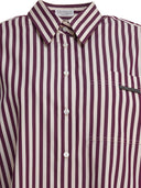 Brunello Cucinelli Cotton Poplin Shirt With Shiny Tab