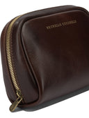 Brunello Cucinelli Skönhetsfodral i läder