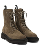 Brunello Cucinelli Suede Lace Up Ankle Boots