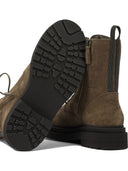 Brunello Cucinelli Suede Lace Up Ankle Boots