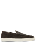 Brunello Cucinelli suède loafers met chevroneffect