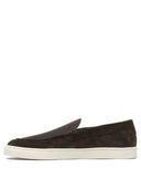 Brunello Cucinelli suède loafers met chevroneffect