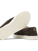 Brunello Cucinelli suède loafers met chevroneffect