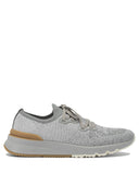 Brunello Cucinelli katoenen gebreide sneakers