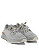 Brunello Cucinelli katoenen gebreide sneakers