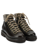 Brunello Cucinelli Leather Lace Up Ankle Boots