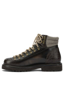 Brunello Cucinelli Leather Lace Up Ankle Boots
