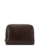 Brunello Cucinelli lederen beautycase